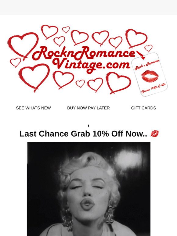 10% OFF Ends Tonight 💕