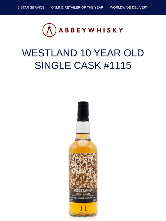 It's back! Rare Westland Single Cask! 🥃