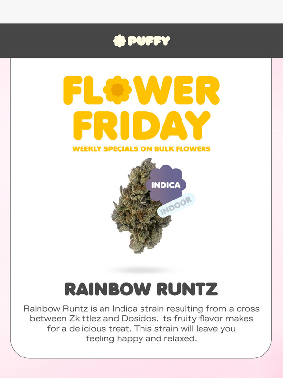 Discover Rainbow Runtz 🌈 For $55 an Ounce