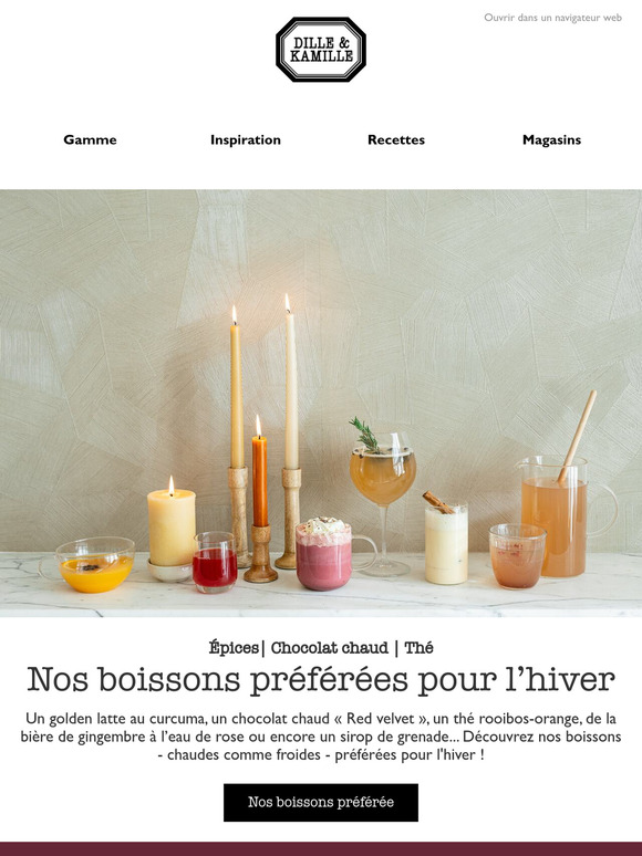 Nos boissons préférées pour l’hiver