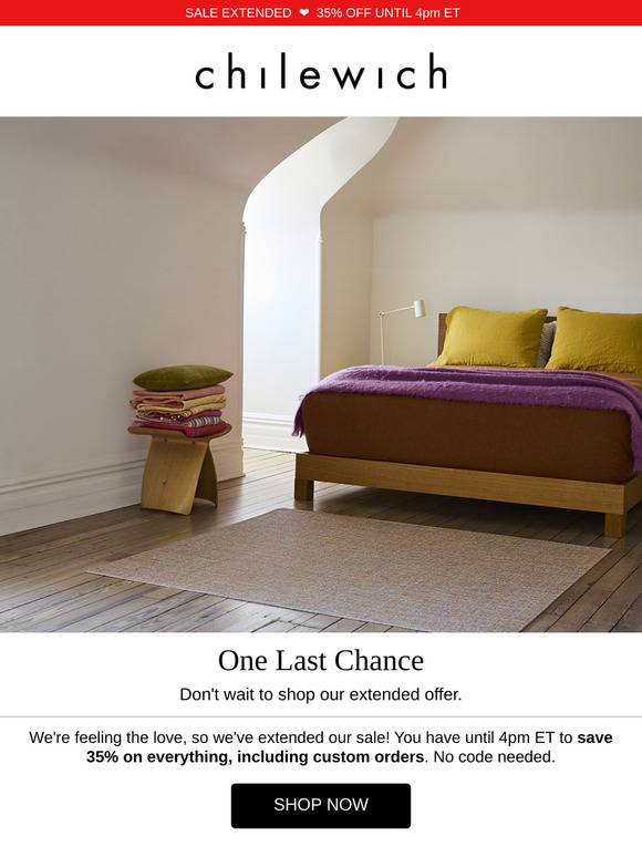 SALE EXTENDED: Save 35% until 4pm ET