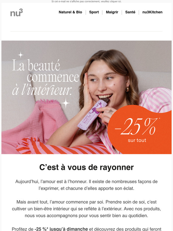 ❤️ -25 % pour vous à l’occasion de la Saint-Valentin