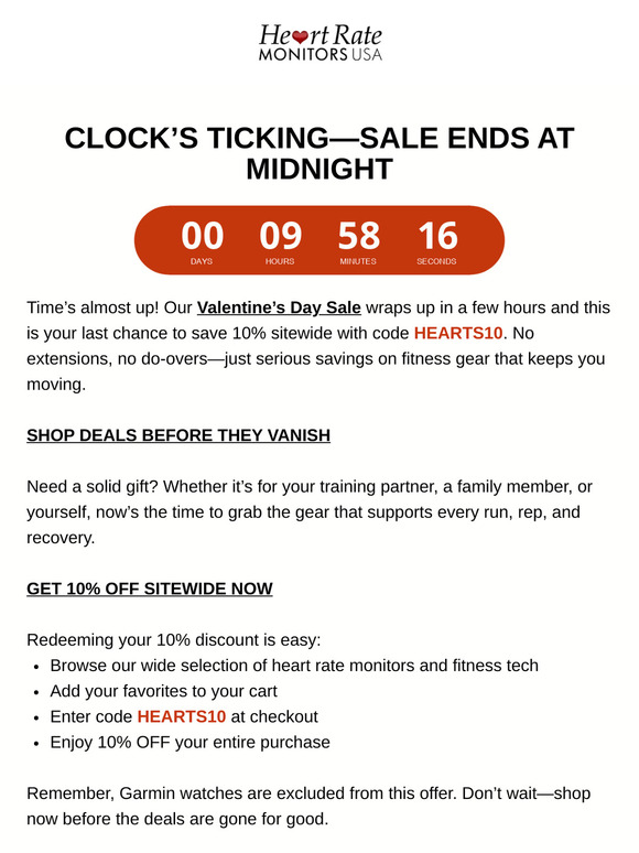 Hustle Up! Valentine’s Day Sale Is Almost Over