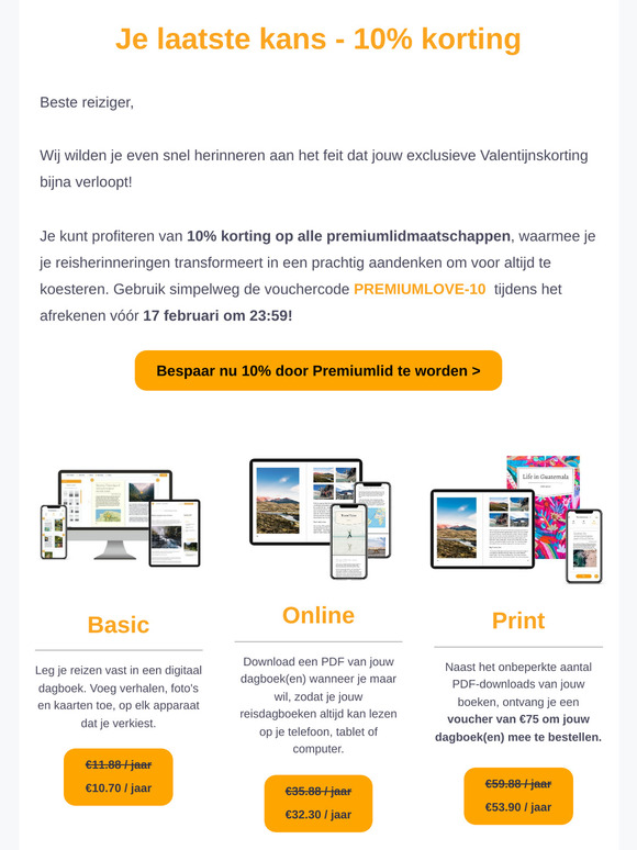 De tijd dringt om onze ❤️ Valentijnskorting ❤️ van 10% te claimen!