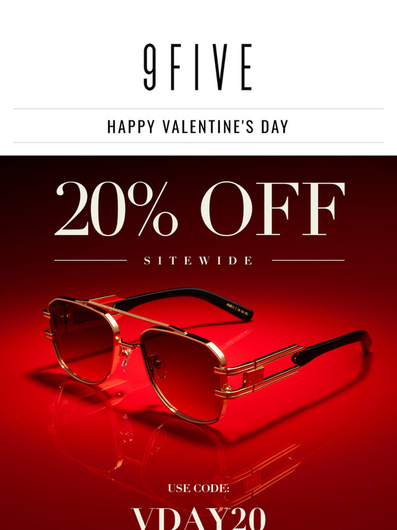 Happy Valentine's Day, Enjoy 20% OFF