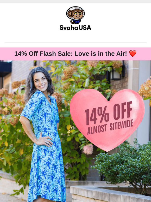 Share the Love—14% Off Almost Sitewide (TODAY ONLY)!