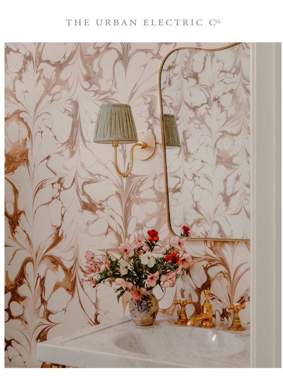 A Petite Powder Room Sconce