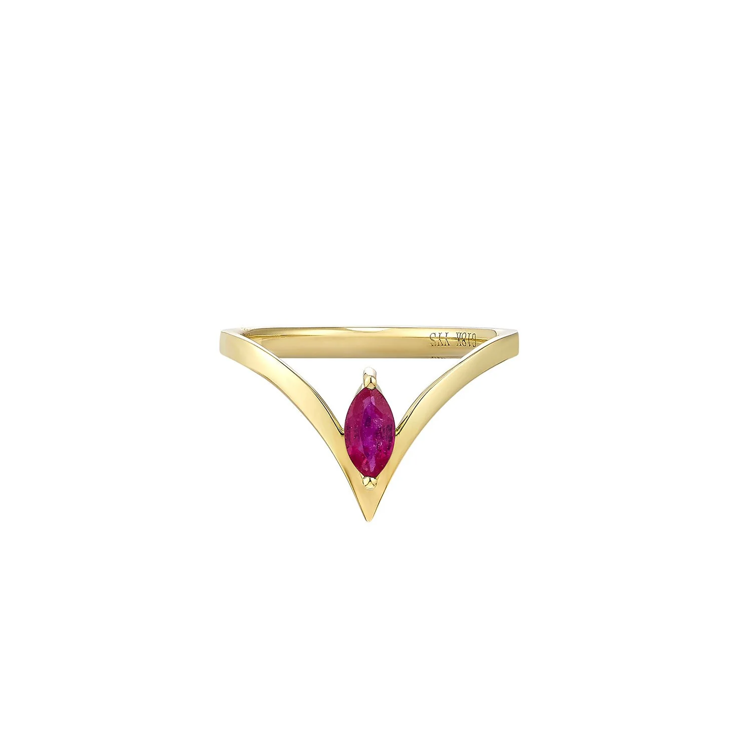 Ruby V Ring