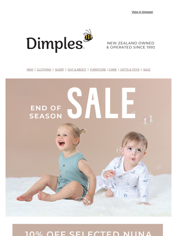 🐝 End of Season SALE - up to 50% off! 🐝