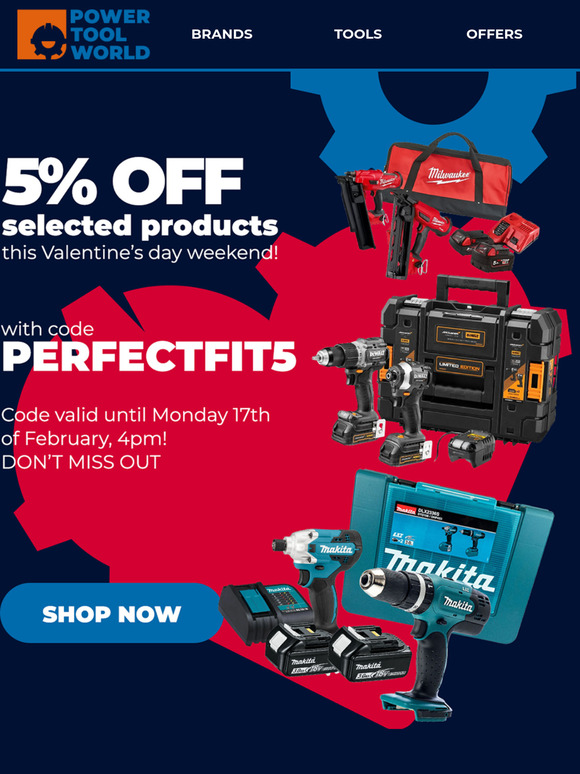 5% OFF With Code PERFECTFIT5! 🛠️❤️