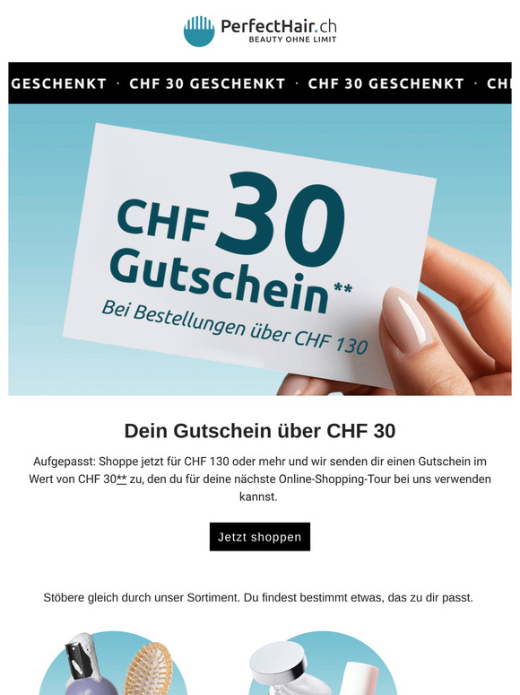 30 Franken geschenkt!