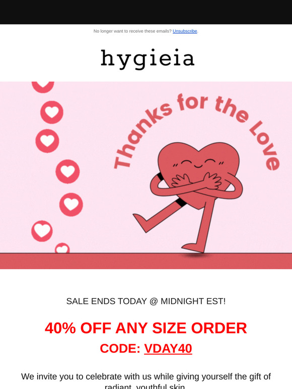 ENDING TODAY ❤️ 40% Off Valentine's Day Sale ❤️