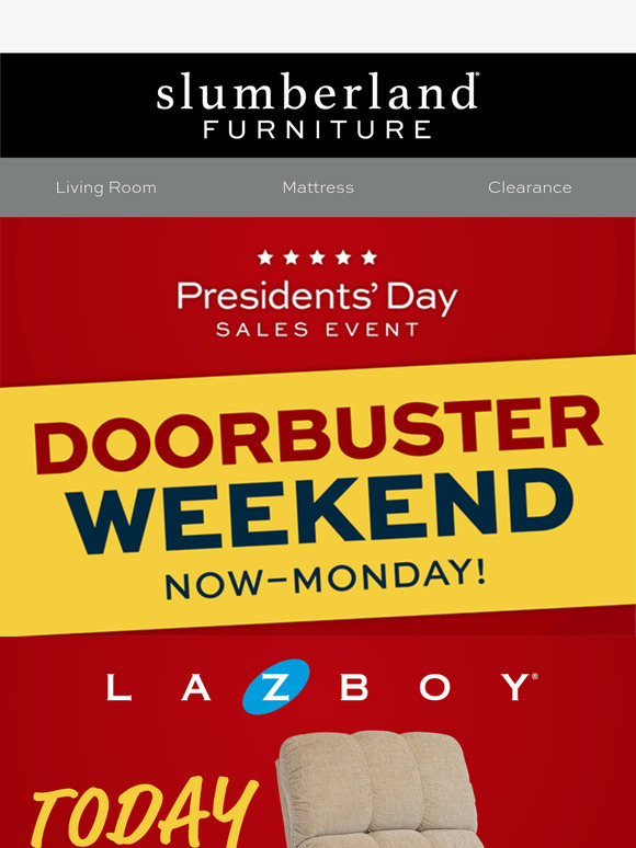 Today only! La-Z-Boy recliner DOORBUSTER only $299!