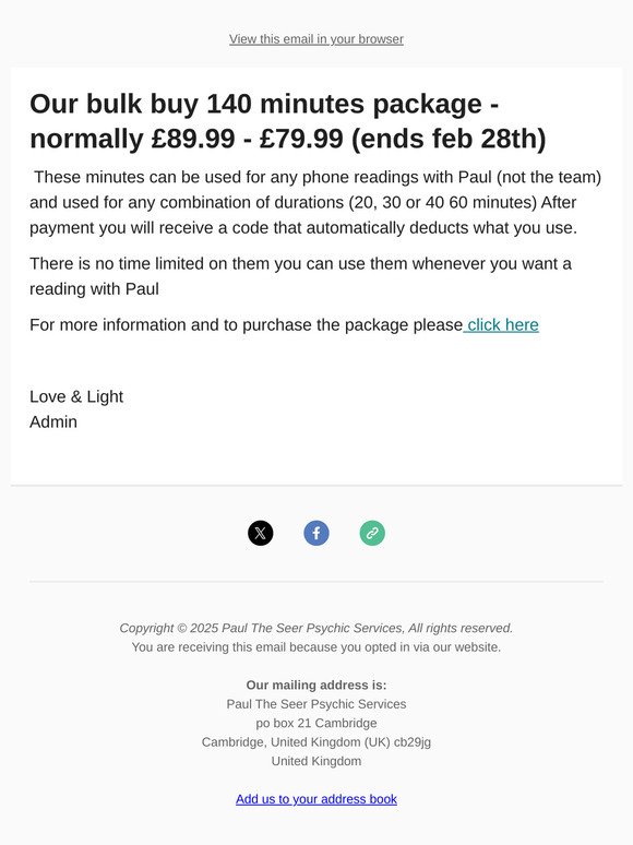 Get 140 minutes - Further £10 Off (ends Feb 28th)