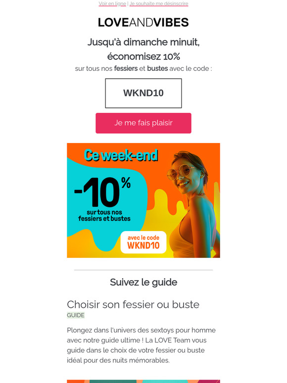 Ce week-end, -10%  sur nos meilleurs produits