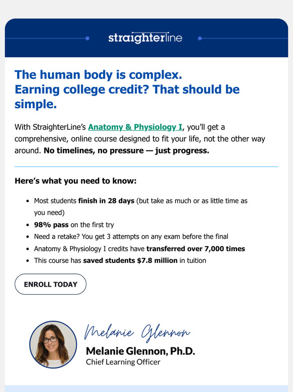 🎓 —, need Anatomy & Physiology credits? Start here