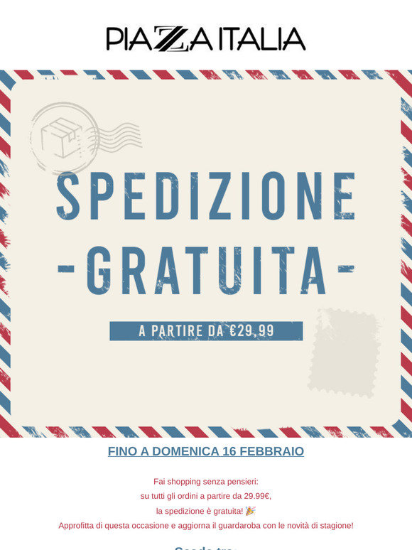 🚚 Solo per il weekend: spedizione gratuita da 29,99€!