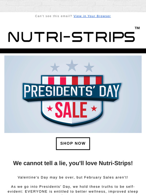 We cannot tell a lie, you'll love Nutri-Strips!