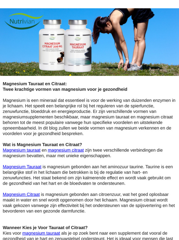 Welke vorm van Magnesium is het beste voor jou?
