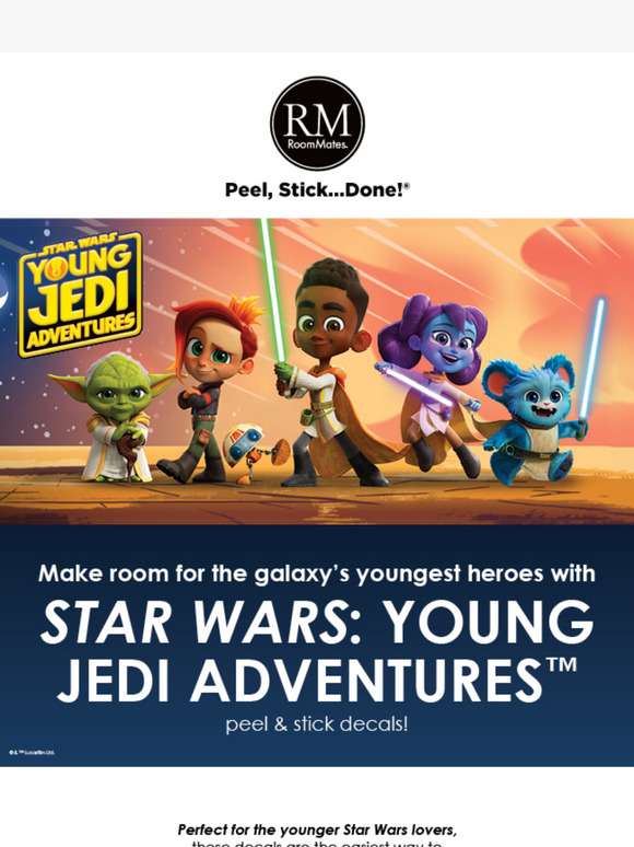 NEW! Bring STAR WARS: YOUNG JEDI ADVENTURES™ to your walls!