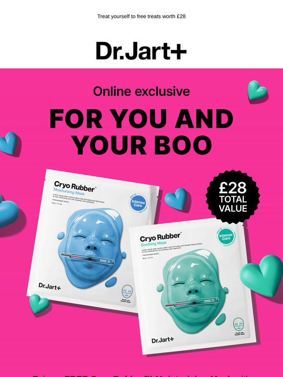 Don't miss out! FREE Cryo Rubber™ Masks