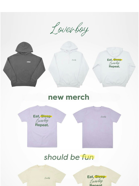 Eat, Sleep, Loverboy, Repeat.