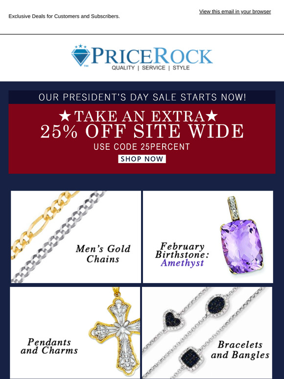 New Lower Prices. Our President's Day Sale is the biggest ever.