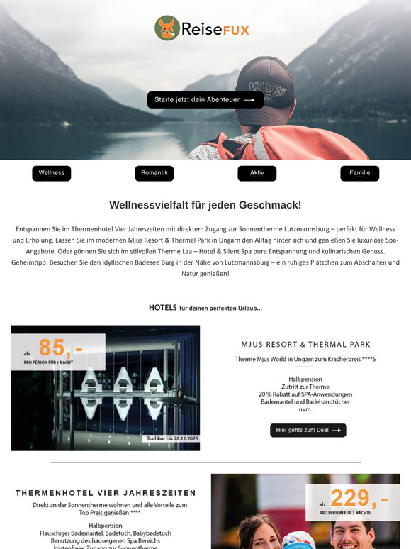 Wellnessauszeit: Erholung pur in den schönsten Thermen!