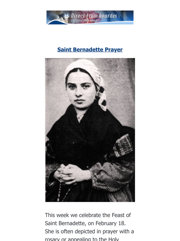 🙏 St Bernadette Prayer 🙏