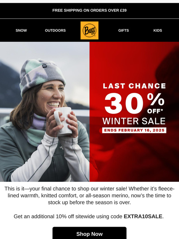 ⚠️ Last Call! Winter Sale Ends Today