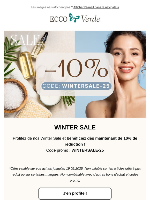 🌟 WINTER SALE 🌟 Profitez de 10% de remise !