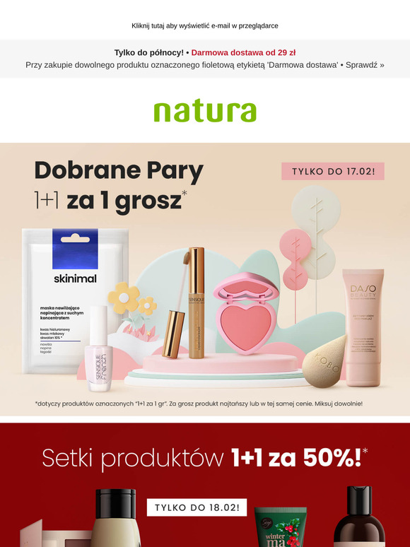 🔥 Produkty nawet za 1 grosz i darmowa dostawa od 29 zł!