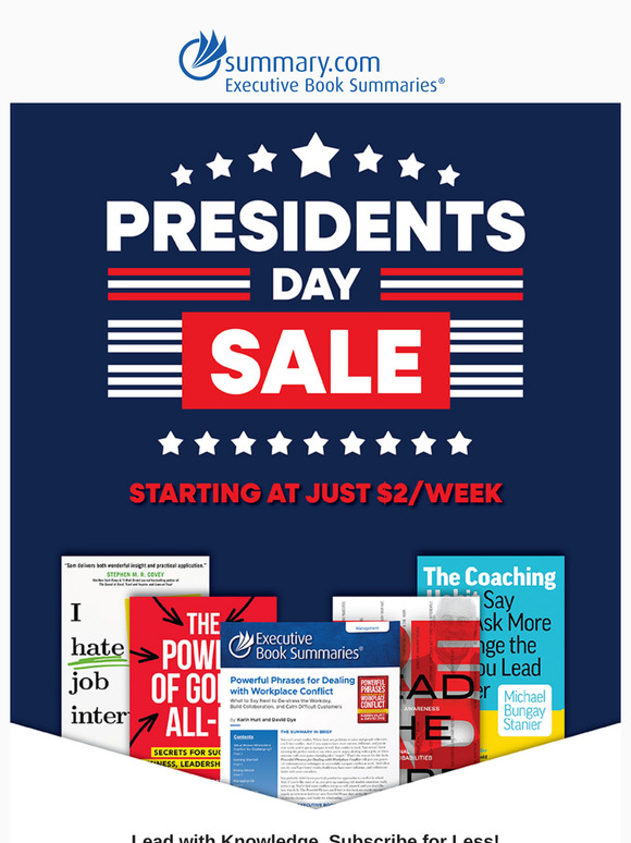 🎉 Presidents Day Special