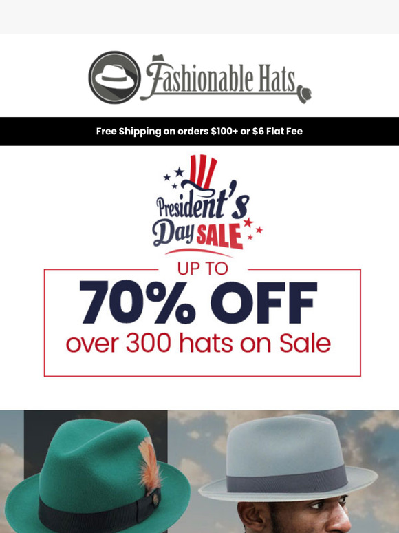 Presidents' Day Huge Hat Sale!