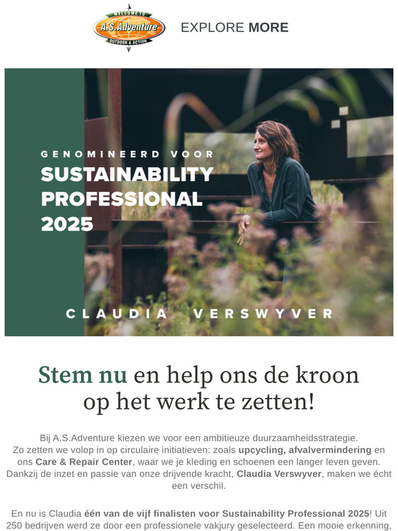 BREAKING NEWS: genomineerd voor Sustainability Professional 2025