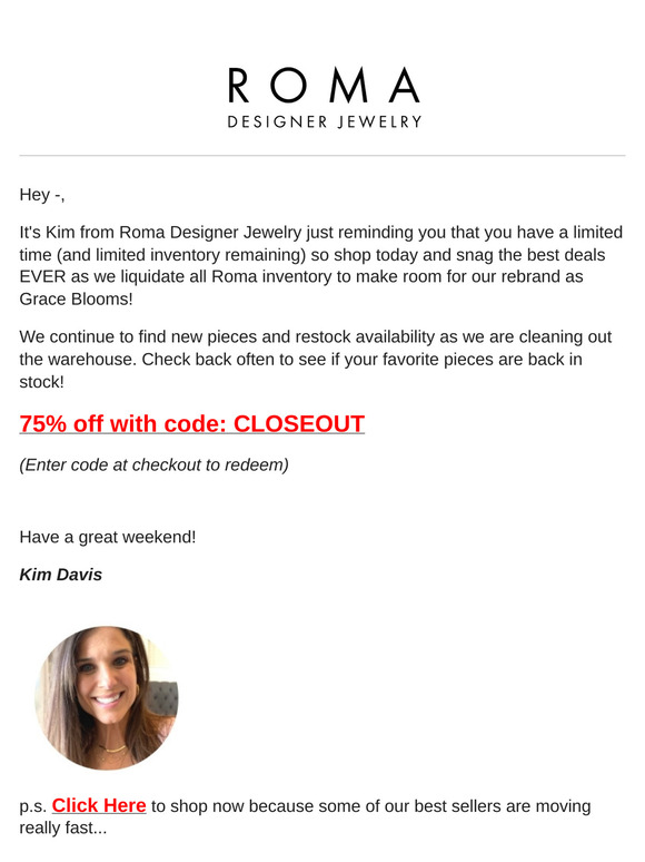 💋 —, it's all 75% off with new items added...
