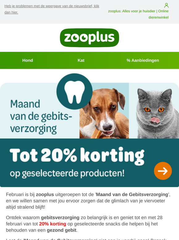 🦷 Maand van de Gebitsverzorging! Tot 20% korting op geselecteerde producten! 🦷