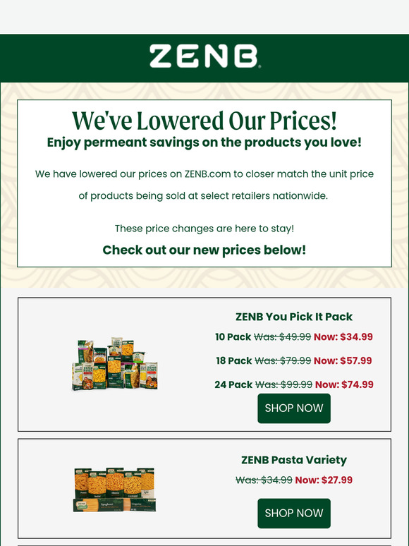 💸We've Lowered Our Prices!