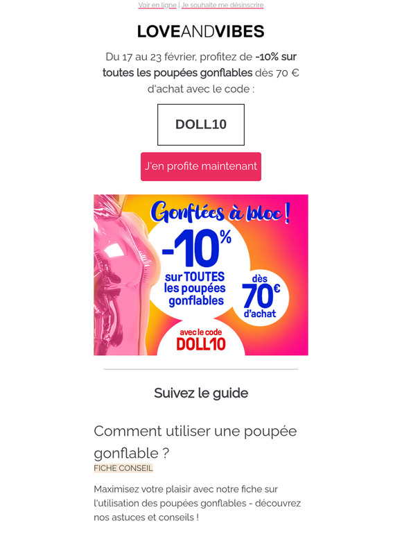 -10 % sur toutes nos poupées