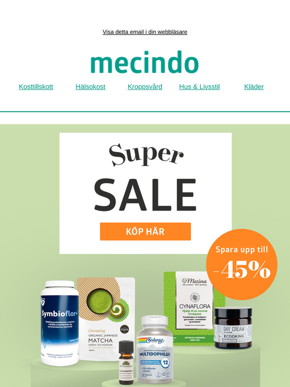 Super Sale startar nu 🎉 -45%
