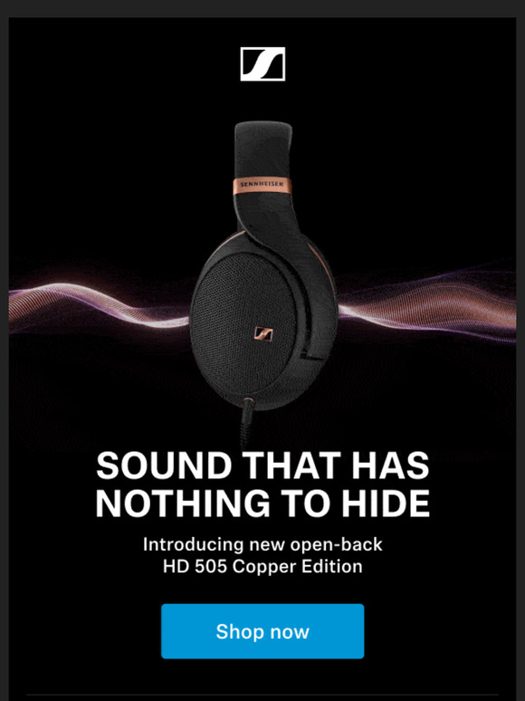 NEW Sennheiser HD 505 Copper audiophile headphone