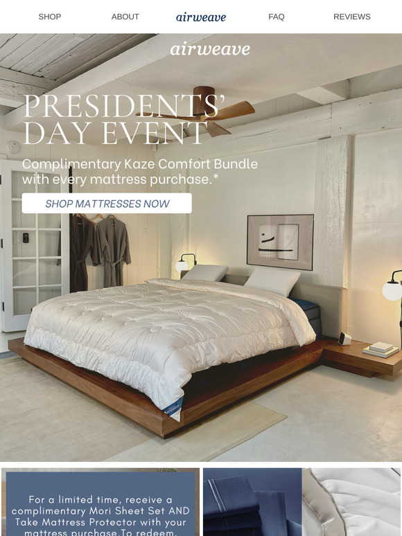 Presidents’ Day Offer: A Gift for Your Best Sleep Yet!