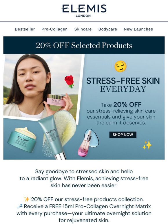 😌 Stress-Free Skin Every Day + Exclusive Offers Await!