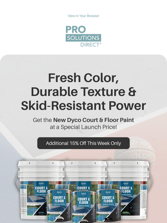 Introducing DYCO Court & Floor Paint
