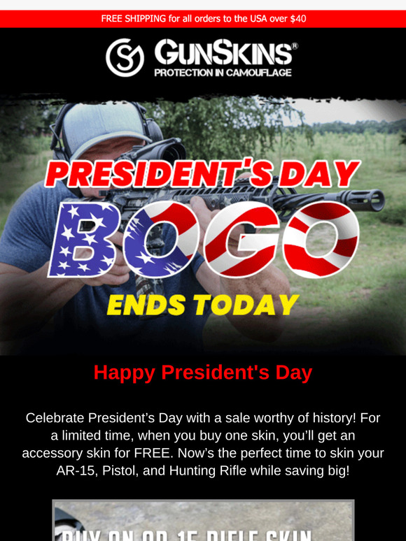 President's Day BOGO Sale Ends Today! Save Big on our Best Sellers.