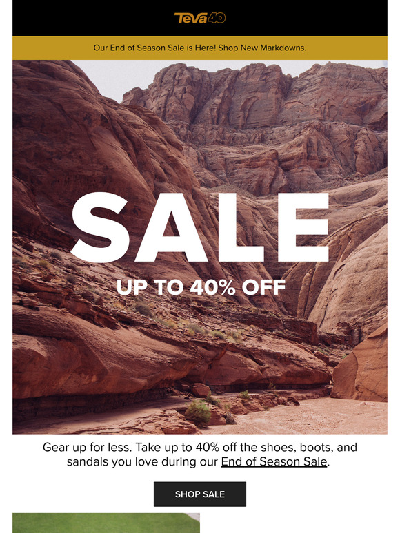 SALE is still on. Up to 40% off.