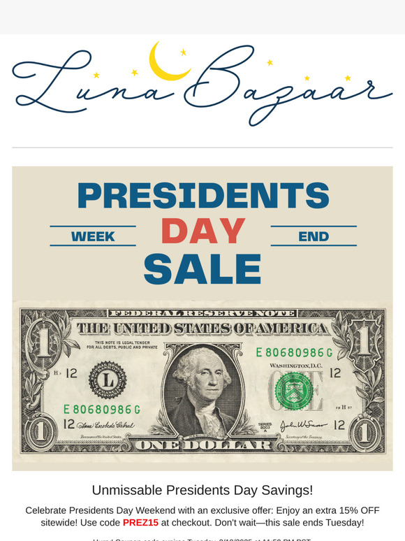 Presidents Day Sale ends Soon ⭐