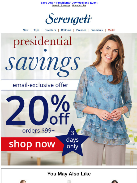 The Fashion Event of Winter 2025 ~ Just for You ~ Save 20% ~ Final Day!