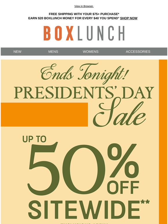 Don’t panic, but our Presidents’ Day sale is ending…