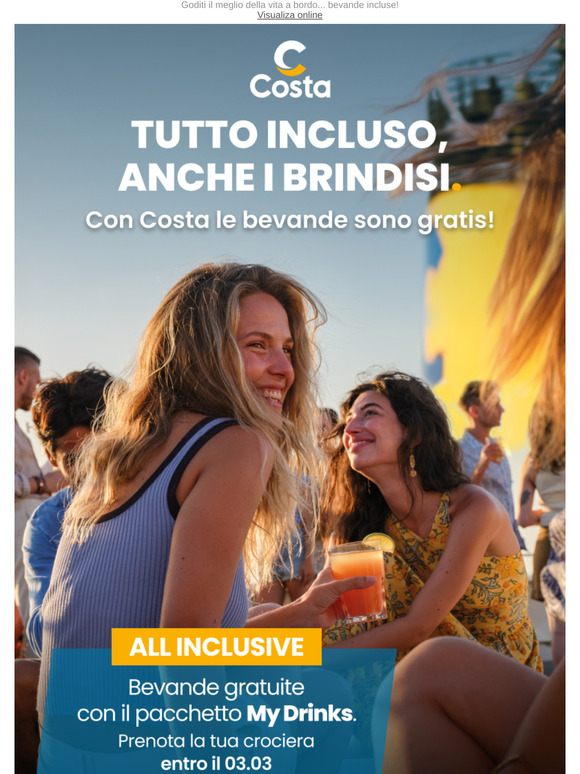 —, è arrivato il momento per una crociera All Inclusive
